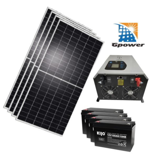 Cheap Home 2000W Off Grid Solar System Kits For Energy Storage for sale