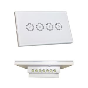 China 2 Gang US Touch Wifi Power Switch , Remote Control Switch 120 * 72 * 34mm on sale