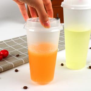Best Custom Take Away Disposable Coffee Cups 700ml Plastic Juice Cup wholesale