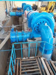 China 20-200m Head Carbon Steel Spiral Case Hydro Turbine with Horizontal Francis Turbine Type on sale