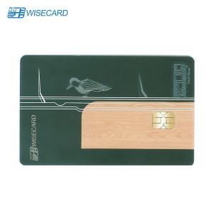 China CR80 Metal Smart Card With Chip For Time Attendance on sale