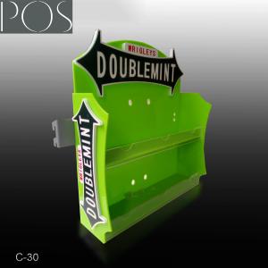 Colorful two tiers acrylic counter top display/table display for show chewing