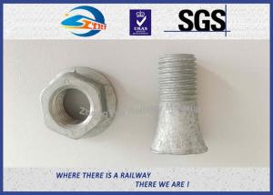 China Hot Dip Galvanized Railway Bolt for 9116 Rail Clip , T Anchor Bolts M16 M20 M22 on sale