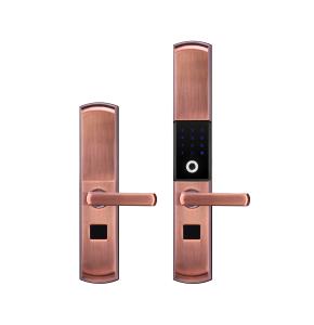 Best Zinc Alloy Code Door Lock / WIFI Remote Control Smart Fingerprint Sliding Cover Door Lock wholesale