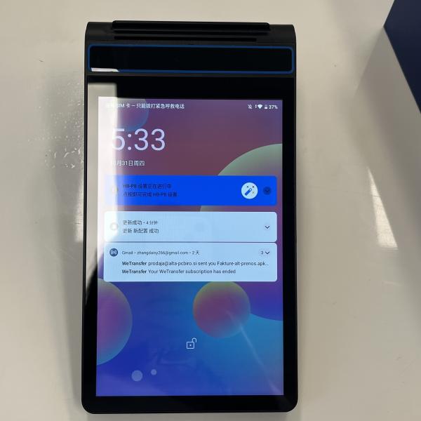Cheap Android POS Terminal With 2.4 Customer Display And Memory Options for sale