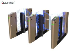 Multiple color option speed gate with servo motor sine wave control technology