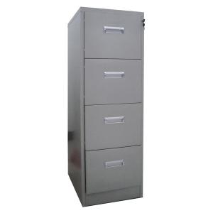 Steel File Storage Cabinet 4-Drawer Knockdown Design With Aluminium Alloy Recessed Handle