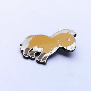 China Black Nickel Cute Animal Design Zinc Alloy Die Casted Hard Enamel Lapel Pins with Double Posts on sale