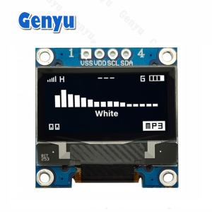 China 0.96 Inch OLED Screen Module White 128*64 Pixels SSD1306 I2C Interface on sale