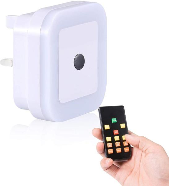Cheap EMC LVD certified 110-240V Plug In Wall Night Lights With Remote Control Timer Preset for sale