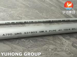 Best ASTM A790 S31803 Super Duplex Stainless Steel SMLS Pipe High Corrosion Resistance wholesale