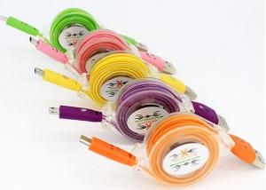 Micro UUSB Extension Cable 3ft LED Visible Flowing Light Up Charging To Sync Data Cords
