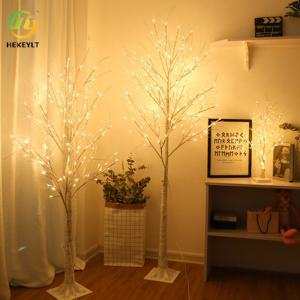 China Nordic Simple Birch Luminous Tree Colored Lights For Restaurant Bedroom Broadcast Room Decoration on sale