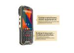 Handheld RFID Android Barcode Scanners With Display / Keypad NFC Integrated