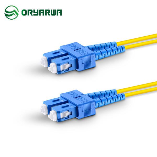Cheap SC UPC To SC UPC Duplex Single Mode Patch Cord 1M 2M 3M for sale