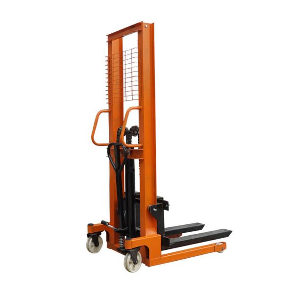 Cheap Hydraulic Manual Pallet Stacker 0.5 - 3T Self Load Hand Stacker Forklift for sale