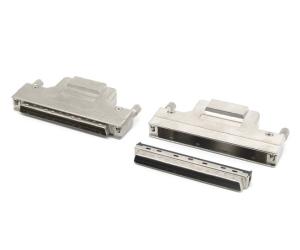 China 1.27mm pitch HPDB Type male SCSI 100pin Connector with metal shell solder on sale