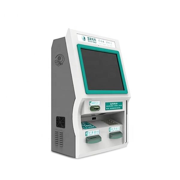 Cheap 21.5 Inch Wall Mounted Self Ordering Kiosk RFID Card Reader With Keyboard for sale