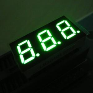 Best Triple Digit Pure Green 7 Segment LED Display Common Anode wholesale