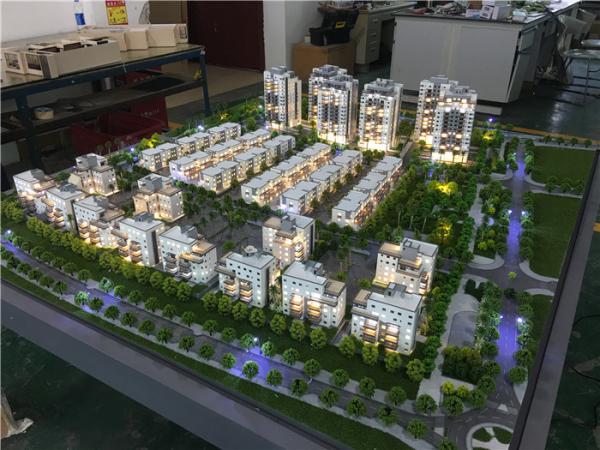 Cheap Table Display Miniature House Model Materials , 3d Model Architecture With Light for sale