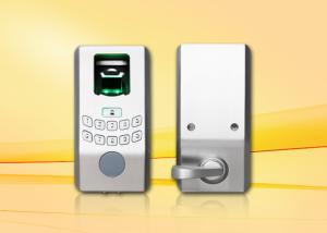 China Hotel Electric Biometric Fingerprint Door Lock With Illuminated Keypad on sale