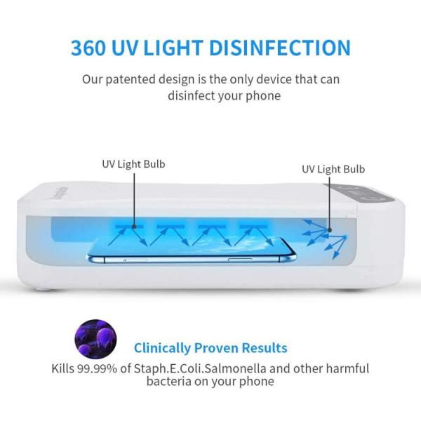 Cheap Ultraviolet Mobile Phone Disinfection Box Usb Charging Wireless Charging for sale