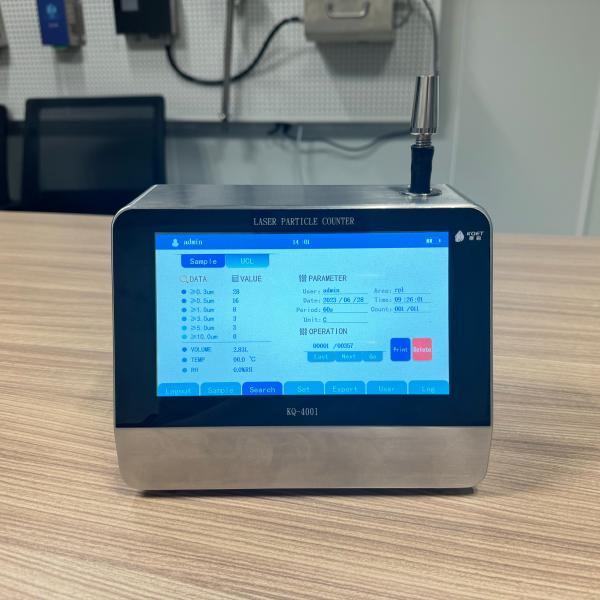 Cheap 6 Channel Portable Airborne Particle Counter 2.83L/Min Flow Rate KQ-4001 for sale
