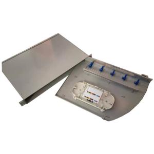 China Grey 24 Port SC Fiber Patch Panel Swing Type 1U Optical Distribution Panel on sale