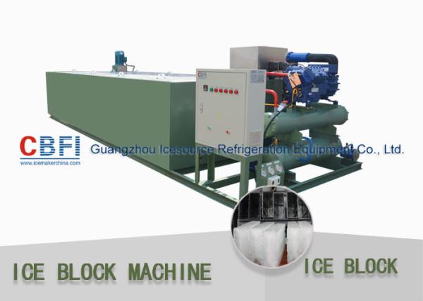 Cheap R507 / R404a Refrigerant 5 Ton Per 24 Hrs Ice Block Making Machine For Ice Business for sale