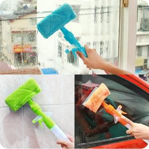 China Muti-Fuction Water Spray Window Cleaner Swivel Squeegee And Microfiber Window Scrubber on sale