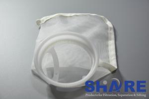 China Food Industry 200 Micron Mesh Filter Bags Low Elongation Plain Weave Custom Size on sale