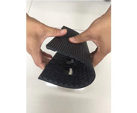 Cheap Ultra Thin Soft Flexible Led Display Panels , RGB Foldable Led Display Power Saving for sale