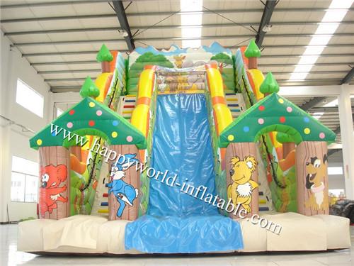 Cheap palm tree inflatable water slide , inflatable water slide  ,  kids water slide for sale