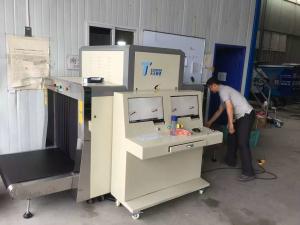 China Dual View X Ray Luggage Scanner / Airport Security X Ray Machine Conveyor Type on sale