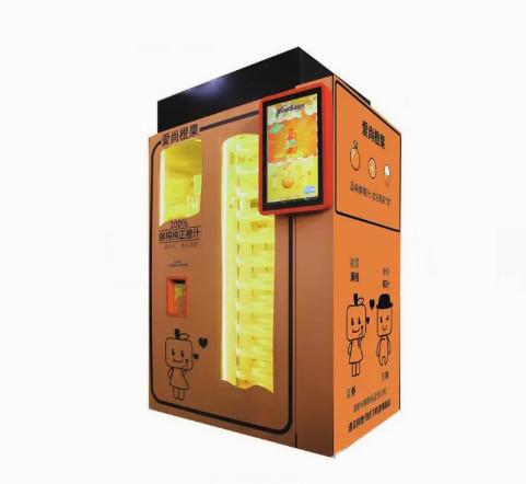Cheap Modern 330kg Automatic Orange Juice Vending Machine With Temperature Range 0-10°C SDK for sale