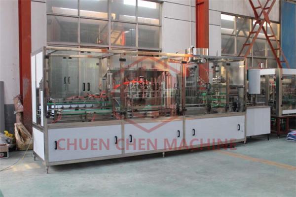 Cheap Twist Off Cap Sauce Filling Machine , Linear Type Sauce Bottling Machine for sale