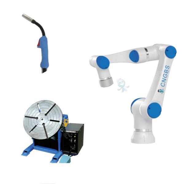 Cheap CNGBS G10 Collaborative Welding Robot With Welding Torch And Robot Positioner for sale
