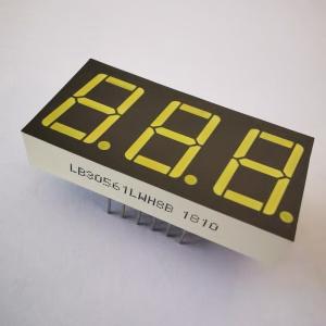 Best LED Display Ultra Bright White Grey Surface 7 Segment 3digit 14.2mm Common Cathode for Temperature Controller wholesale