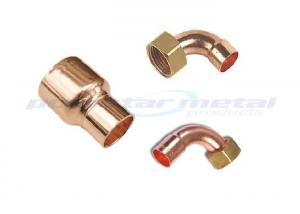 China Custom 1/2 - 24 Copper Tube Fittings 45 Degree Copper Pipe Elbow For Refrigerator on sale