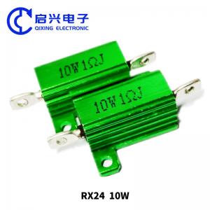 Best RX24 Green Aluminum Case Wirewound Resistor LED Decoding Power Resistor 10w wholesale