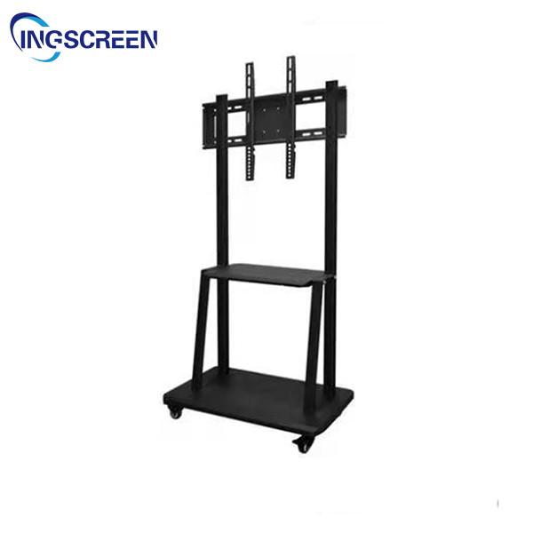 Cheap 86in Interactive Whiteboard Stand 150KG Flat Panel Mobile Rolling Flat Screen Tv Stand for sale