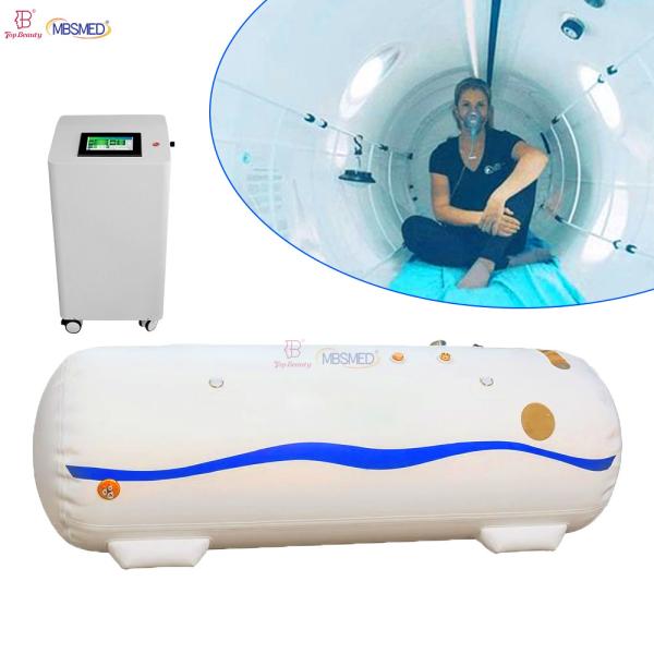 Cheap Flow Rate 10L/min Soft Chamber Lying Type HyperBaric Oxygen Therapy HBOT With Oxygen Output Pressure Range 80KPa -150KPa for sale