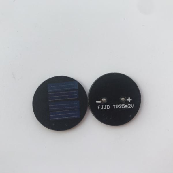 Small 25mm Round Solar Panels Polysilicon Solar cell Solar system solar garden light high power