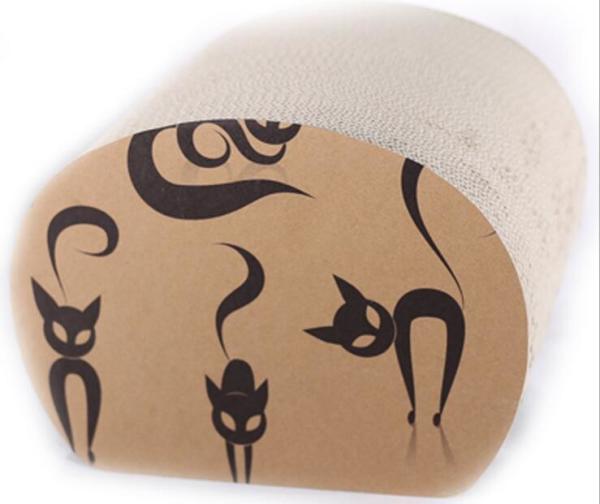 Cheap Bottom Stable Cat Cardboard Scratcher Included Catnip Satisfy Pets' Instincts for sale