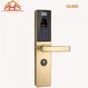 Best Anti Theft Outdoor Biometric Fingerprint Door Lock With Remote Control Touch Screen wholesale
