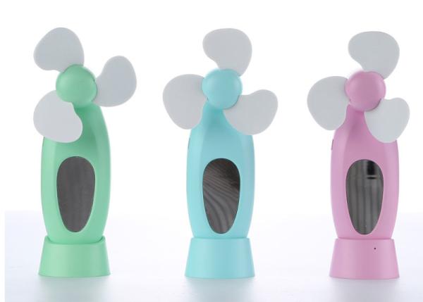Cheap LED mirror fan / mini usb fan with customized led message,mini face cooling fan for sale