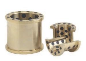 SOBBD Bronze Split Type Solid Lubricant Bearings Cast 50SP2 Guide Bushing
