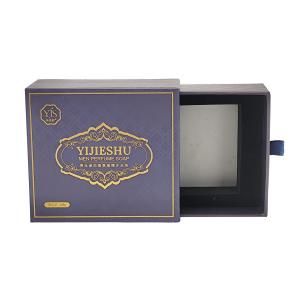 China Biodegradable Custom Soap Paper Box Drawer Soap Packaging Boxes With Logo on sale