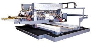 China 45° Arrise Angle Glass Horizontal Washing Machine Double Edging CNC Polishing Machine on sale