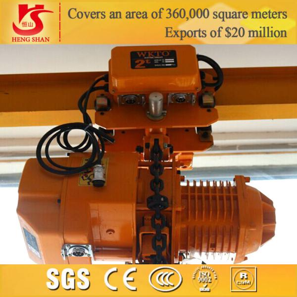 Cheap With Overload Limiter 3t Electric chain block mobile Hoist for sale